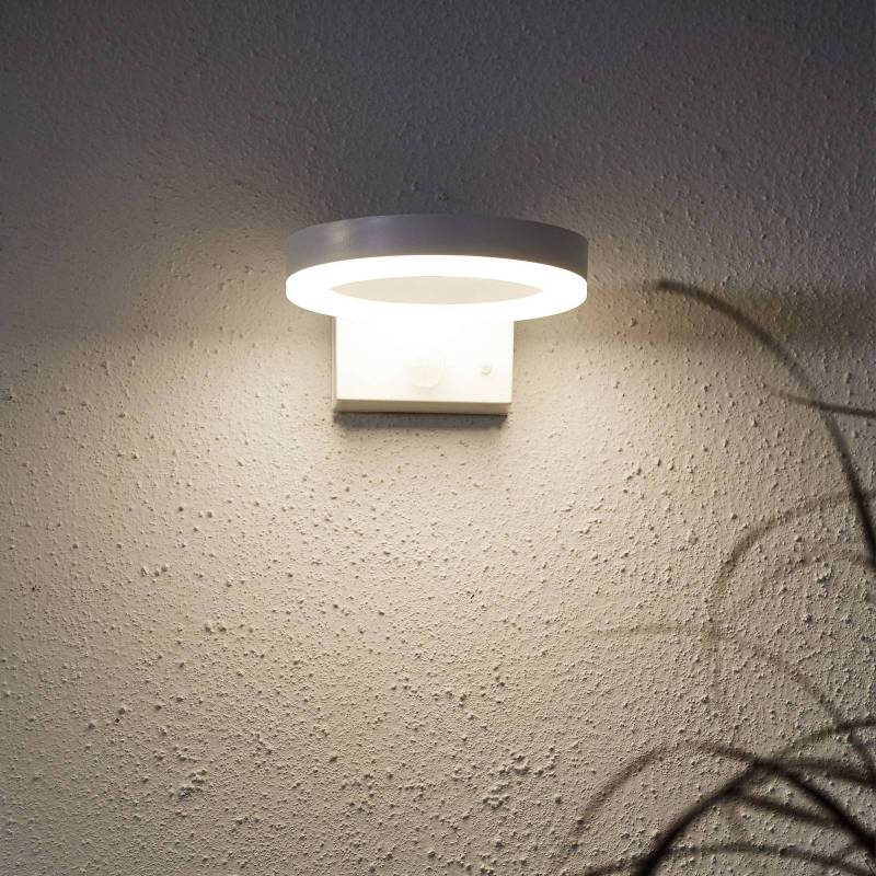 LED-Solar-Wandleuchte Vidi mit Bewegungsmelder von STAR TRADING