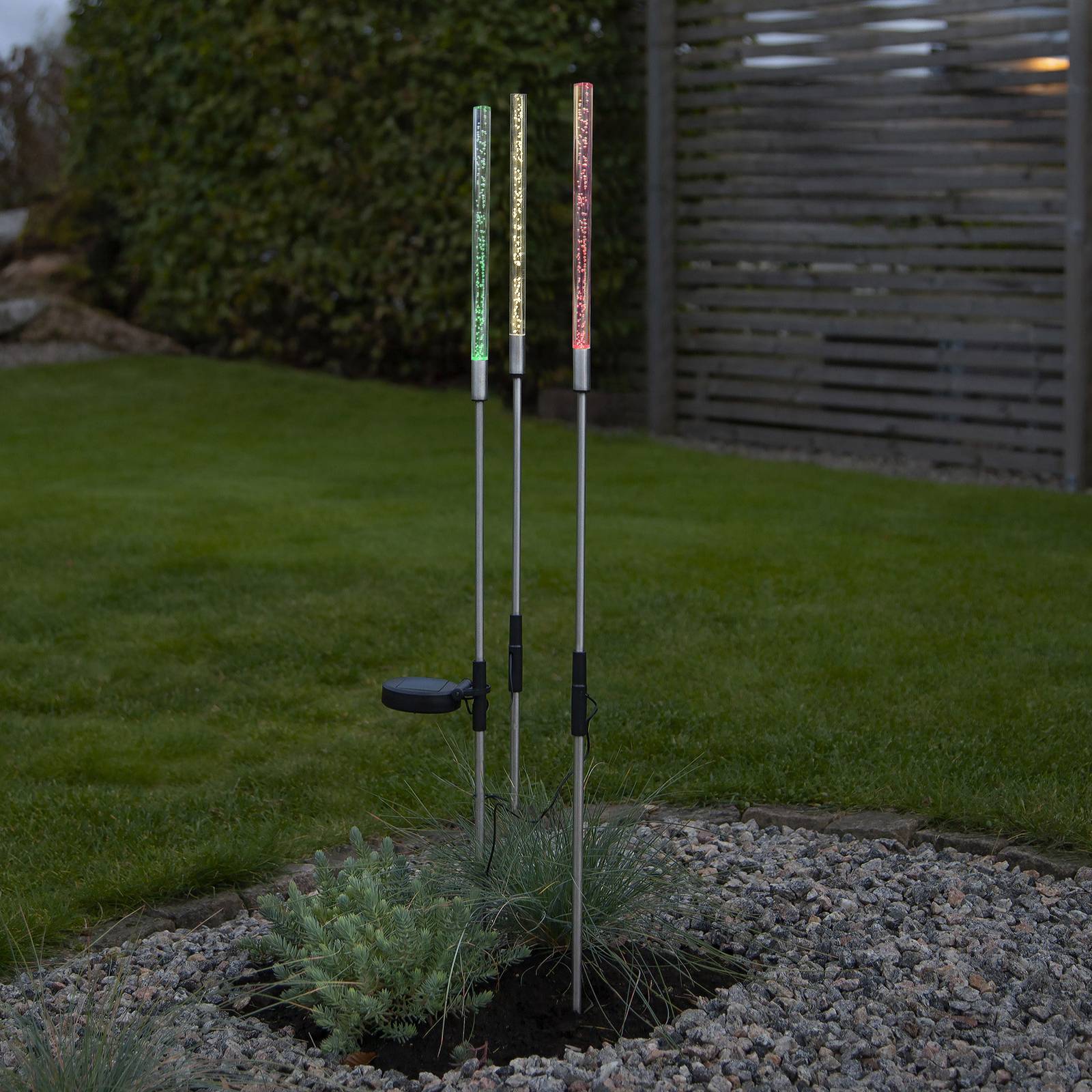 LED-Solarleuchte Bubbly im 3er-Set, multicolour LED-Solarleuchte Bubbly im 3er-Set, multicolour von STAR TRADING