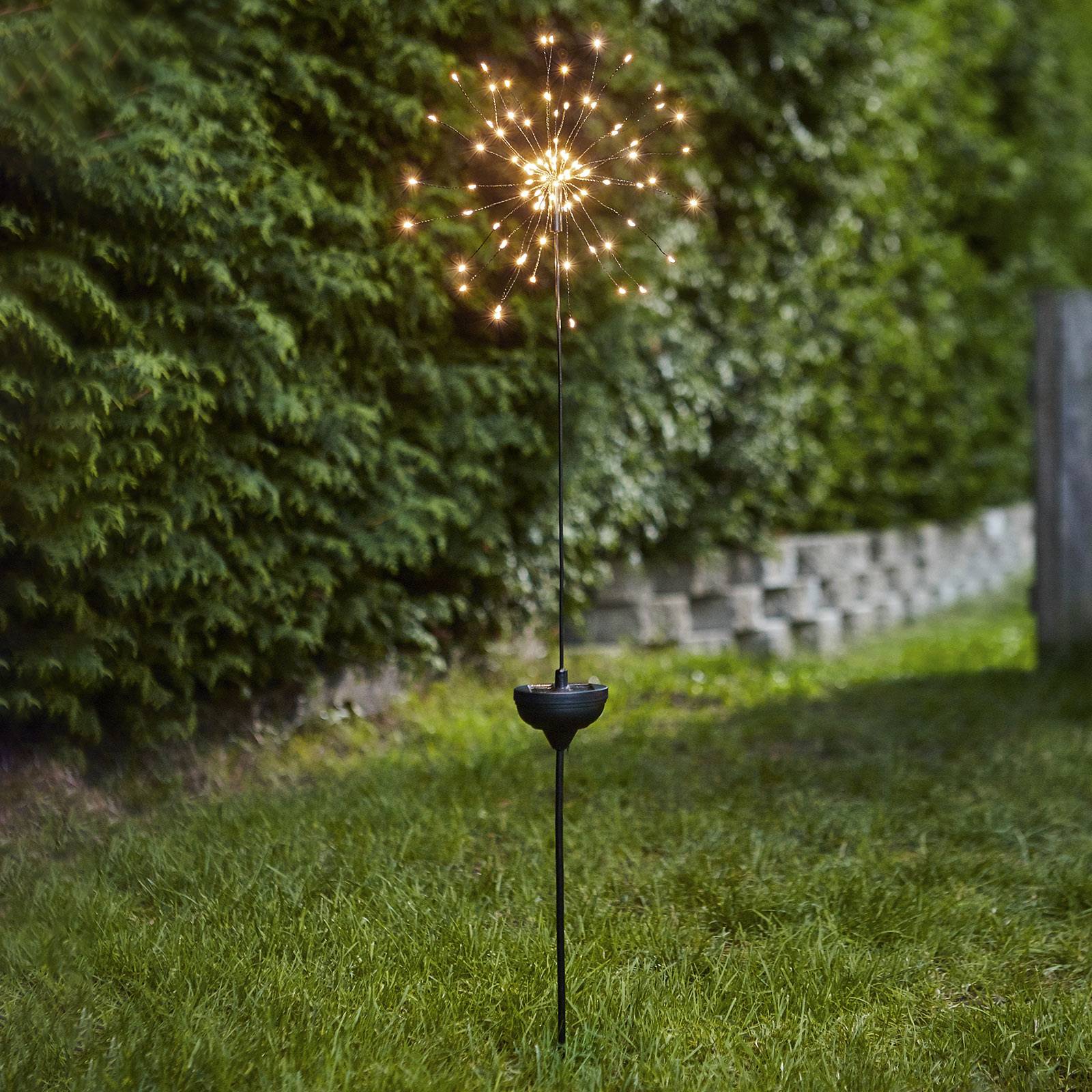 LED-Solarleuchte Firework mit Erdspieß, 100 cm von STAR TRADING