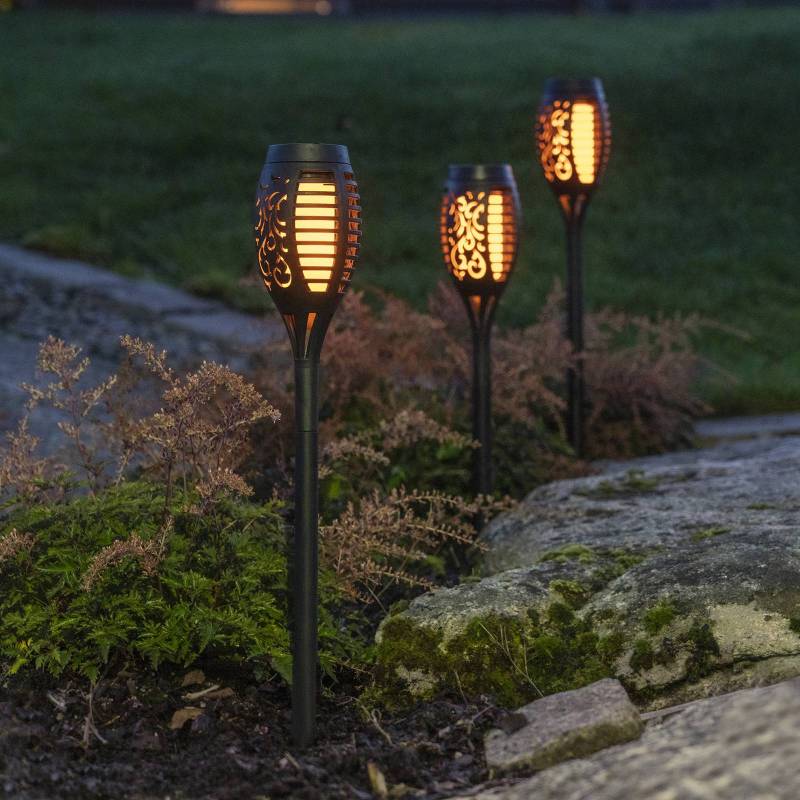 LED-Solarleuchte Flame Mini im 3er-Set von STAR TRADING