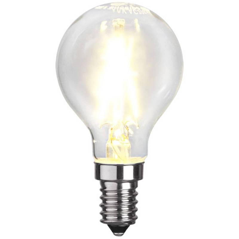 LED-Tropfenlampe E14 P45 2W 2.700K Filament von STAR TRADING