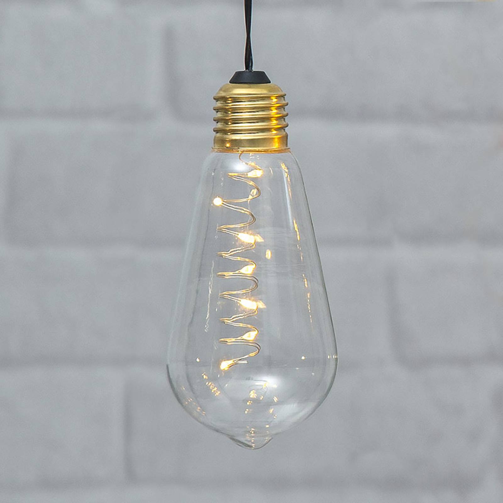 Vintage-LED-Dekoleuchte Glow mit Timer, klar Vintage-LED-Dekoleuchte Glow mit Timer, klar von STAR TRADING