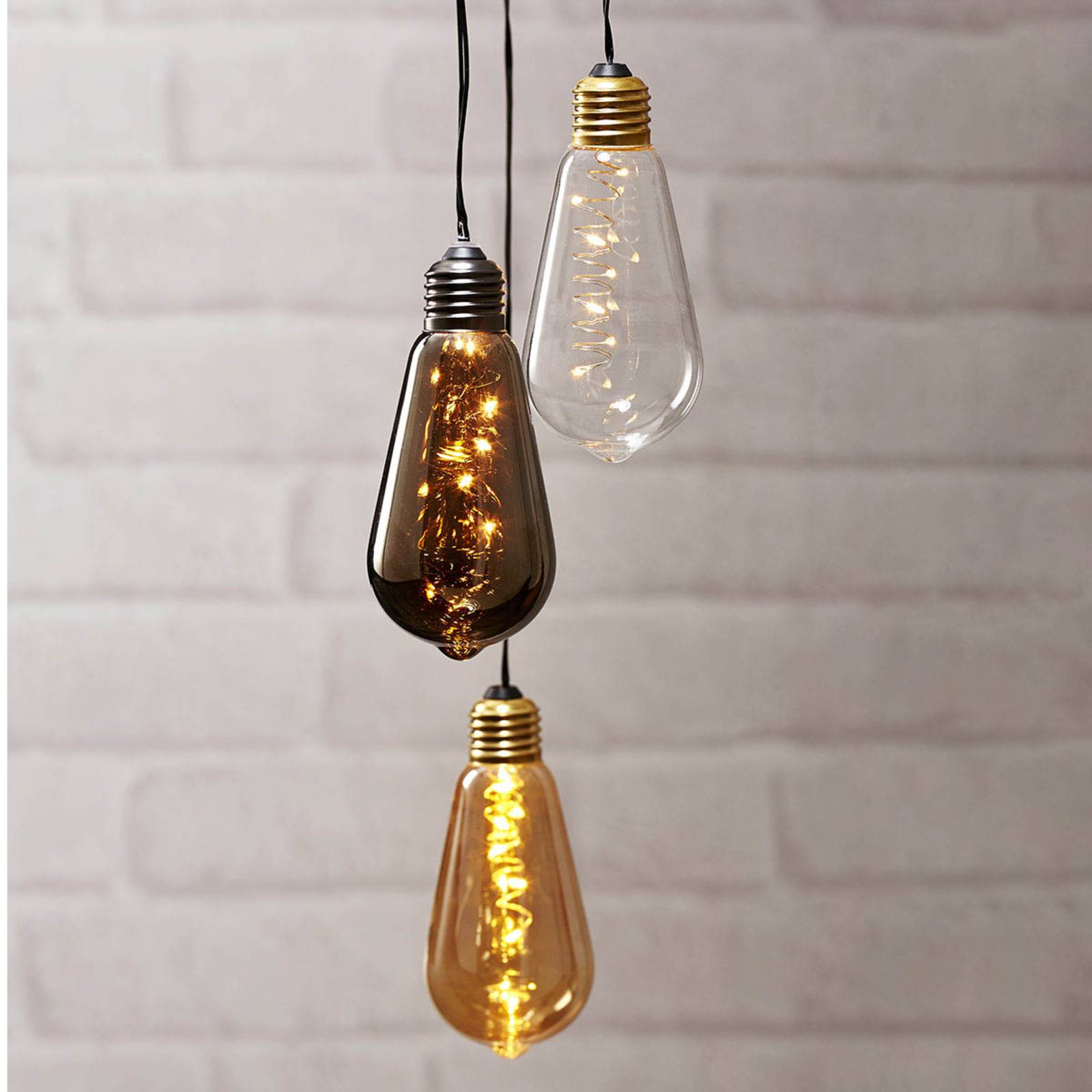 Vintage-LED-Dekoleuchte Glow mit Timer, rauch Vintage-LED-Dekoleuchte Glow mit Timer, rauch von STAR TRADING