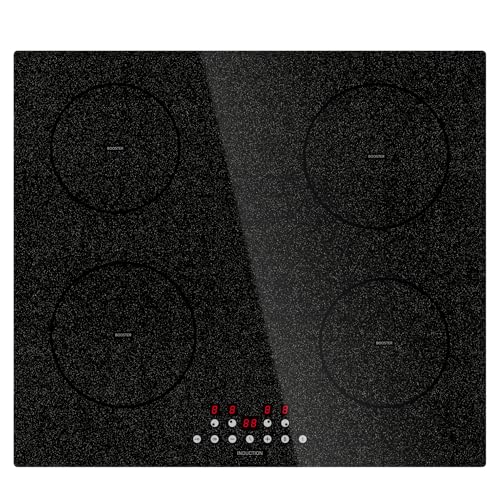 STARCHARTS Integriertes Induktionskochfeld BRI4001-S, 4 Zonen, 60 cm, Boost-Funktion, Keramikglas, Farbe: Schwarz STARCHARTS Integriertes Induktionskochfeld BRI4001-S, 4 Zonen, 60 cm, Boost-Funktion, Keramikglas, Farbe: Schwarz von STARCHARTS