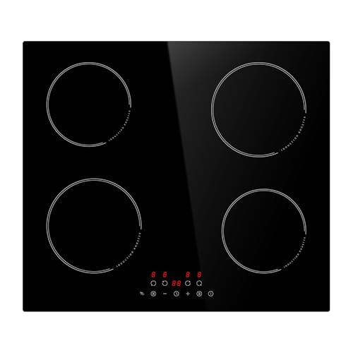 STARCHARTS Integriertes Induktionskochfeld mit mattschwarzem Glas (4 Zonen mit natürlichem Mattglas) von STARCHARTS