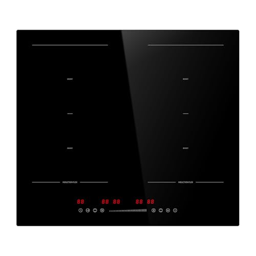 STARCHARTS Integriertes Induktionskochfeld mit mattschwarzem Glas (Flexzone mit natürlichem Mattglas) von STARCHARTS