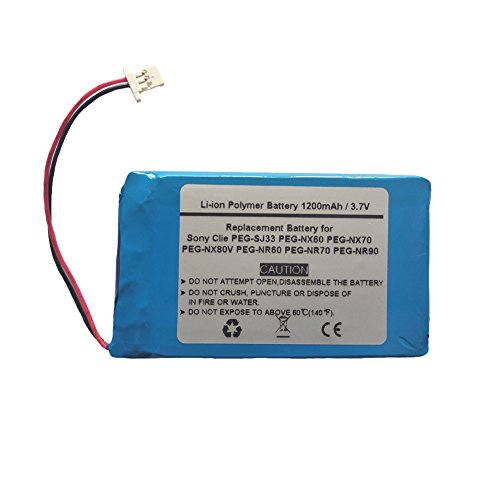 1200mAh/3.7V Ersatz akku für Sony Clie PEG-SJ33, PEG-TG50, PEG-TH55, PEG-NX70, PEG-NX70V, PEG-NX80V, PEG-NR60, LISS1241 von STARNOVO