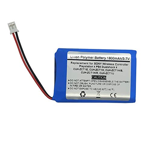 1800mAh 3.7V Ersatz Akku für Sony Playstation PS4 Dualshoc k 4 Wireless Controller Models: CUH-ZCT1E, CUH-ZCT1H, CUH-ZCT1H/B, CUH-ZCT1H/R, CUH-ZCT1U, 2015 & ältere Modelle,lip1522,Big Plug 1800mAh 3.7V Ersatz Akku für Sony Playstation PS4 Dualshoc k 4 Wireless Controller Models: CUH-ZCT1E, CUH-ZCT1H, CUH-ZCT1H/B, CUH-ZCT1H/R, CUH-ZCT1U, 2015 & ältere Modelle,lip1522,Big Plug von STARNOVO