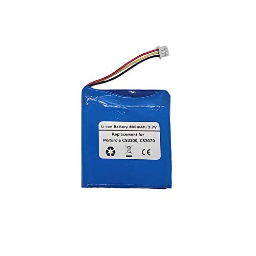3.7V/800mAH Ersatzbatterie für Motorola CS3300, CS3070, Fits Motorola 82-133770-01 Bluetooth Wireless USB Barcode Scanner von STARNOVO