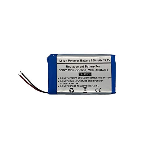 750mAh/3.7V Ersatzakku für Sony MDR-DS6500, MDR-XB950BT / Plantronics K100 Wireless Kopfhörer Ersatzakku,1-756-920-21, 1-756-920-31, LIS1427HEPCC, LIS1427NHPCC von STARNOVO