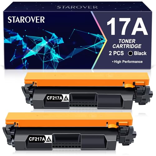STAROVER Kompatible Tonerkartusche Ersatz für HP 17A CF217A für HP Laserjet Pro MFP M130FW MFP M130NW M102W, fürLaserjet Pro M102A MFP M130A MFP M130FN Drucker (2 Schwarz) von STAROVER