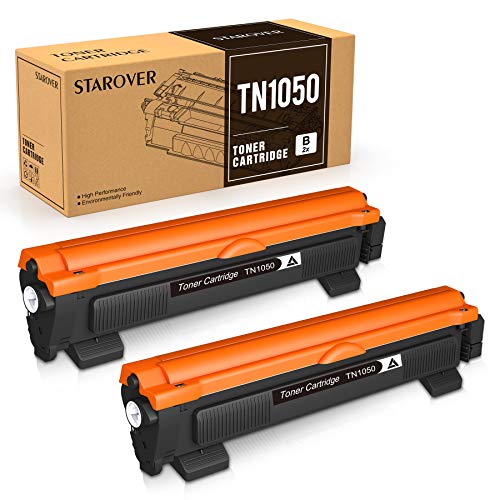 STAROVER TN1050 Toner Kompatible für Brother TN 1050 TN-1050 Ersatz für Brother DCP 1612W DCP-1612W MFC 1910W MFC-1910W HL 1110 HL 1210W MFC 1810 DCP 1510 HL 1212W HL-1212WDCP 1512 HL 1112(2 Schwarz) von STAROVER