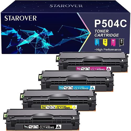 STAROVER Toner Kompatibel für Samsung CLT-P504C CLT-K504S für Samsung Xpress C1860FW Toner für Xpress C1810W CLX-4195FN CLX-4195FW CLP-415NW (CLT-K504S CLT-C504S CLT-M504S CLT-Y504S, 4er-Pack) von STAROVER