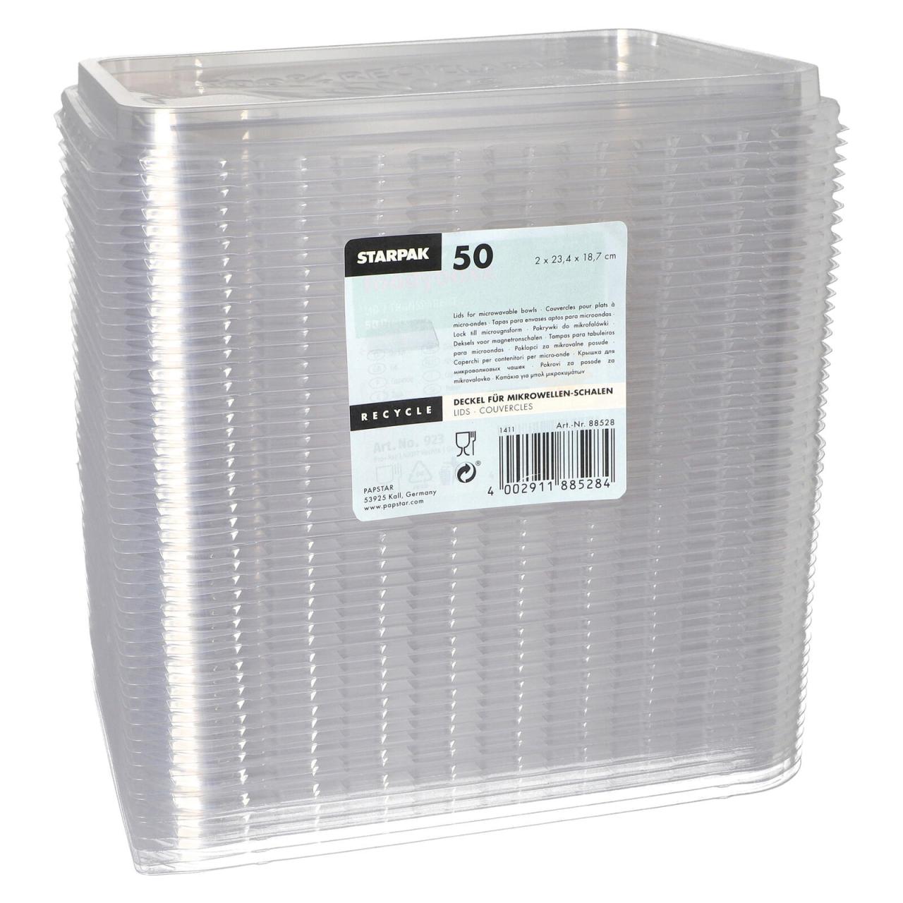 STARPAK Deckel für Einweg-Menüschalen transparent STARPAK Deckel für Einweg-Menüschalen transparent von STARPAK