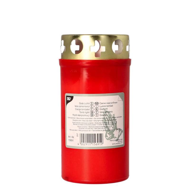 STARPAK Grablicht 12.5 cm rot von STARPAK