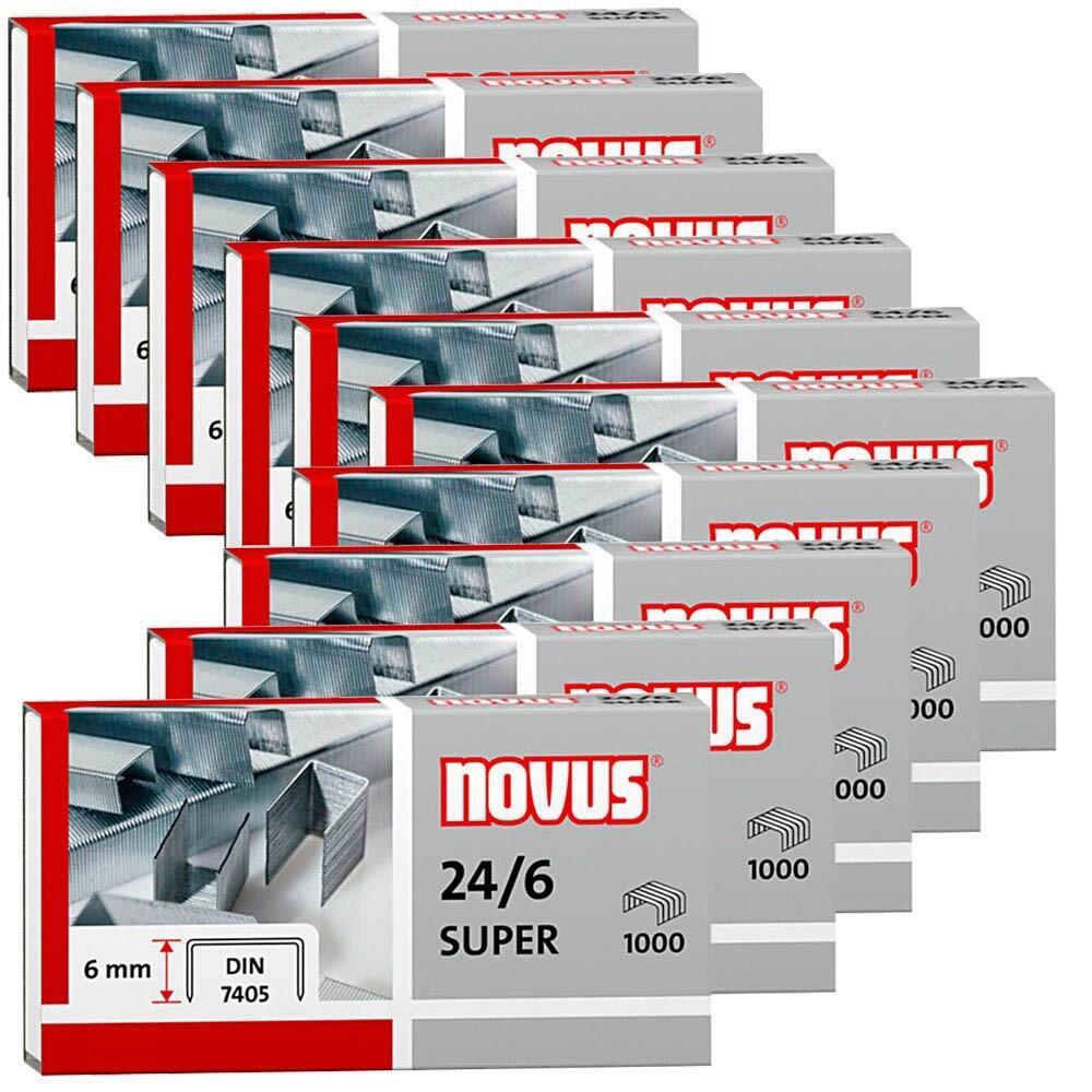 novus 24/6 SUPER Heftklammern - 10.000 Stück von STARPAK