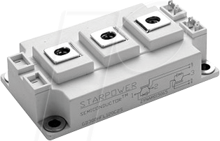 GD300HFY120C2S - IGBT-Array-Modul, Halbbrücke, 1200 V, 300 A, C2.0-Gehäuse von STARPOWER