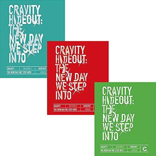 CRAVITY SEASON2 HIDEOUT:THE NEW DAY WE STEP INTO Album [1+2+3] 3 VER SET. CD+PBook+Pre-Order+TRACKING CODE K-POP SEALED von STARSHIP ENTERTAINMENT