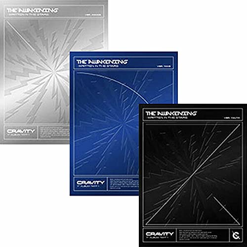 CRAVITY PART.1 THE AWAKENING:WRITTEN IN THE STARS Album 3 Ver SET. 3 CD+3 Photo Book(each 124p)+3 Lyric Book(each 24p) 3 Folded Poster(On pack)+3 Photo Card+3 Unit Photo Card+3 PRE-ORDER ITEM von STARSHIP Ent.