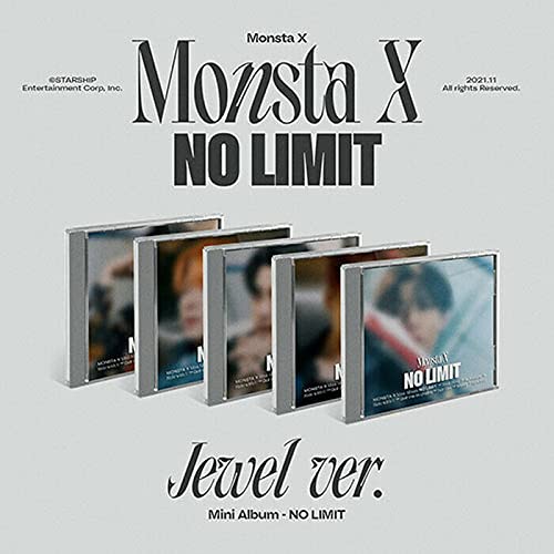 MONSTA X - [ NO LIMIT ] 10th Mini Album ( JEWEL CASE_I.M Ver ) 1ea CD+12p Photo Book+1ea Photo Card+1ea Paper Ornament+1ea Mini Folded Poster(On pack)+2ea STORE GIFT CARD von STARSHIP Ent.