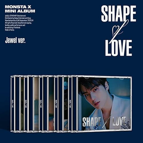 MONSTA X SHAPE OF LOVE 11th Mini Album ( JEWEL - 5 Ver FULL SET. ) ( Incl. 5 CD+5 Photo Book+5 Photo Card+5 Mini Folded Poster(On pack)+2 STORE GIFT CARD ) SEALED von STARSHIP Ent.