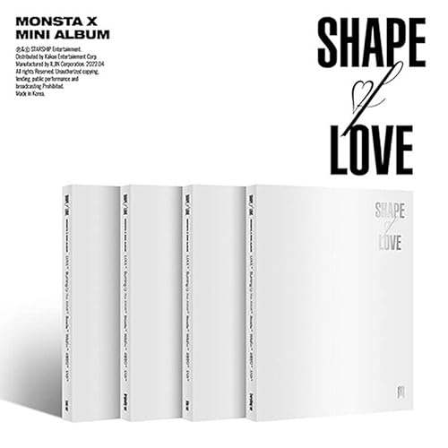 MONSTA X SHAPE OF LOVE 11th Mini Album ( LOVE + ORIGINALITY + VIBE + EVERYTHING - SET. ) ( Incl. 4 CD+4 PRE-ORDER ITEM+4 Photo Book+4 Card+2 STORE GIFT CARD ) SEALED von STARSHIP Ent.