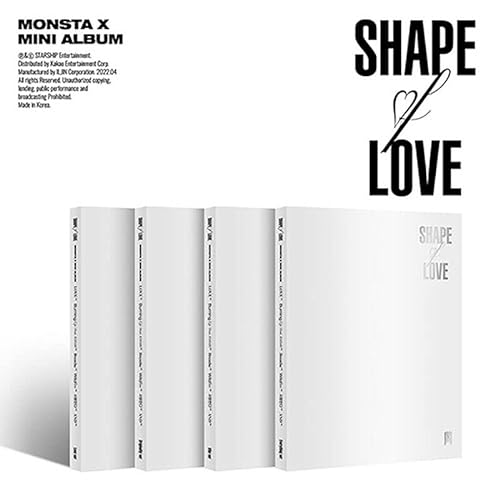 MONSTA X SHAPE OF LOVE 11th Mini Album ( LOVE + ORIGINALITY + VIBE + EVERYTHING - SET. ) ( Incl. 4 CD+4 PRE-ORDER ITEM+4 Photo Book+4 Card+2 STORE GIFT CARD ) SEALED von STARSHIP Ent.