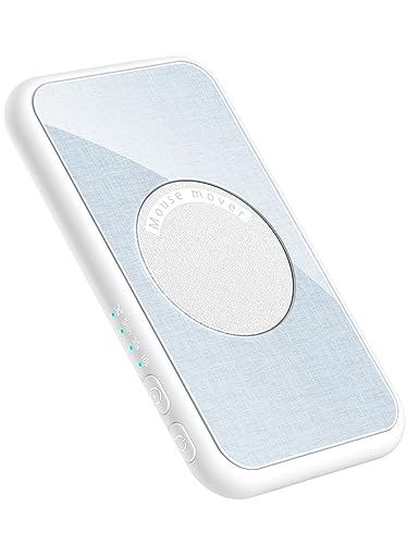 STARSIKI Ultra-Slim Silent Mouse Jiggler Intervall Timer einstellbar, Weiß, Mausbeweger mit Ein-/Aus-Schalter, automatisches Gerät zum Bewegen der Maus, Wiggler, Shaker, Clicker, zufällige Bewegung von STARSIKI