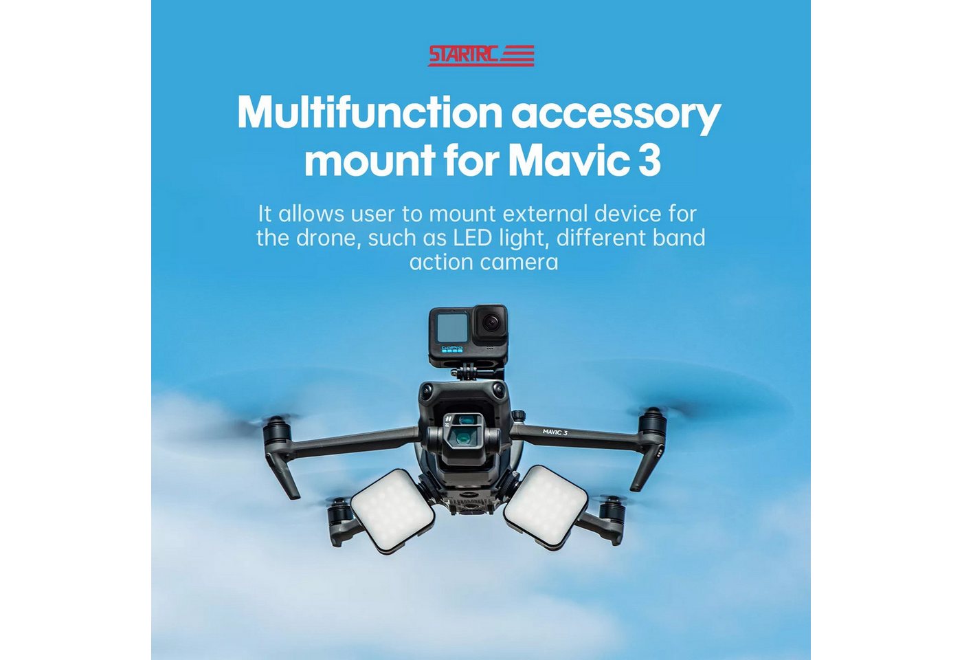 STARTRC Action Kamera Halterung für DJI Mavic3/Pro/Classic/Insta360 X3/Action3 Zubehör Drohne STARTRC Action Kamera Halterung für DJI Mavic3/Pro/Classic/Insta360 X3/Action3 Zubehör Drohne von STARTRC