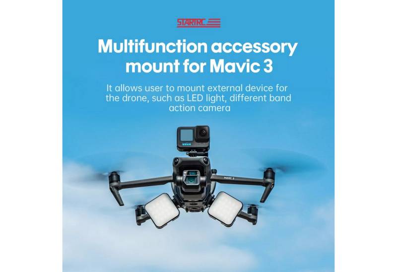 STARTRC Action Kamera Halterung für DJI Mavic3/Pro/Classic/Insta360 X3/Action3 Zubehör Drohne von STARTRC