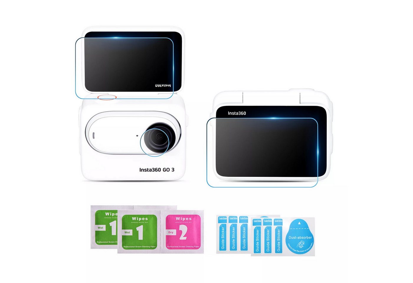 STARTRC Displayschutzfolie Schutzglas Glasfolie Panzerfolie Displayschutz für Insta360 Go3 STARTRC Displayschutzfolie Schutzglas Glasfolie Panzerfolie Displayschutz für Insta360 Go3 von STARTRC