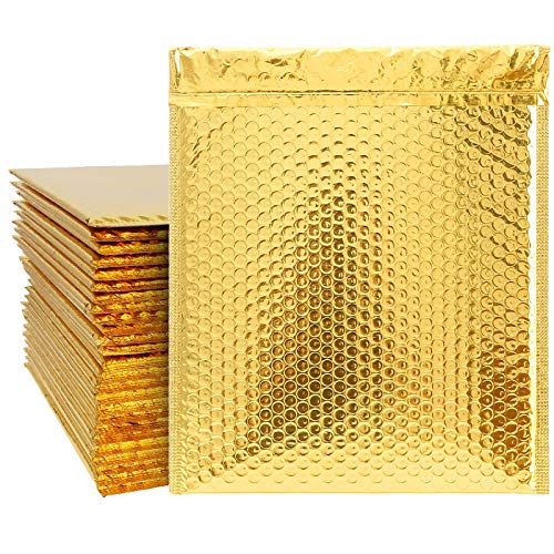 STARVAST 30 Stück gesteppter Umschlag, 216 x 281 mm, goldfarben von STARVAST