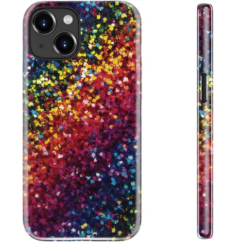 STARVIP Schutzhülle für iPhone 13, kabelloses Aufladen, zweilagiger, stoßfester Schutz mit niedlichem Wildblumen-Design, weiches Silikon und Hartschale, schicke Handyhülle für Damen, farbiger Glitzer STARVIP Schutzhülle für iPhone 13, kabelloses Aufladen, zweilagiger, stoßfester Schutz mit niedlichem Wildblumen-Design, weiches Silikon und Hartschale, schicke Handyhülle für Damen, farbiger Glitzer von STARVIP