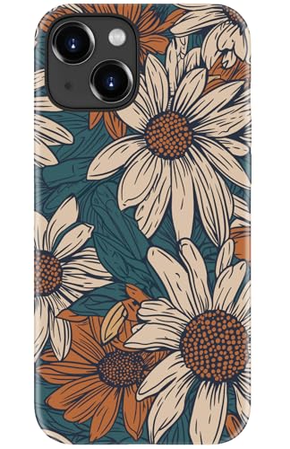 STARVIP Schutzhülle für iPhone 13, kabelloses Laden, zweilagiger, stoßfester Schutz mit süßer, schicker Wildblume, weiches Silikon + Hartschale, Handyhülle für Damen, Blumen-Gänseblümchen-Muster STARVIP Schutzhülle für iPhone 13, kabelloses Laden, zweilagiger, stoßfester Schutz mit süßer, schicker Wildblume, weiches Silikon + Hartschale, Handyhülle für Damen, Blumen-Gänseblümchen-Muster von STARVIP
