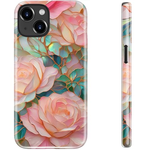 STARVIP Schutzhülle für iPhone 13, kompatibel mit kabellosem Laden, zweilagiger Schutz mit stilvollem Design, weiches Silikon + Hartschale, Handyhülle für Damen, blühende rosa Rose STARVIP Schutzhülle für iPhone 13, kompatibel mit kabellosem Laden, zweilagiger Schutz mit stilvollem Design, weiches Silikon + Hartschale, Handyhülle für Damen, blühende rosa Rose von STARVIP