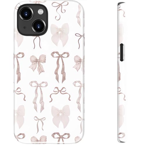 STARVIP Schutzhülle für iPhone 13, kompatibel mit kabellosem Laden, zweilagiger Schutz mit stilvollem Design, weiches Silikon + Hartschale, Handyhülle für Damen, zarte Schleifen STARVIP Schutzhülle für iPhone 13, kompatibel mit kabellosem Laden, zweilagiger Schutz mit stilvollem Design, weiches Silikon + Hartschale, Handyhülle für Damen, zarte Schleifen von STARVIP