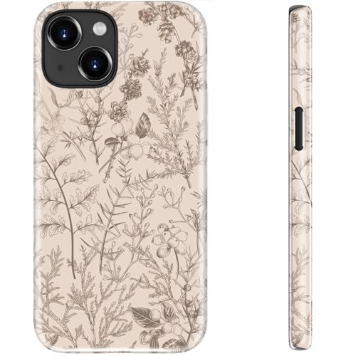 STARVIP Schutzhülle für iPhone 13 Mini, kompatibel mit kabellosem Laden, zweilagiger, stoßfester Schutz mit stilvollem Wildblumen-Design, schicke Schutzhülle für Damen, Serene Foliage STARVIP Schutzhülle für iPhone 13 Mini, kompatibel mit kabellosem Laden, zweilagiger, stoßfester Schutz mit stilvollem Wildblumen-Design, schicke Schutzhülle für Damen, Serene Foliage von STARVIP