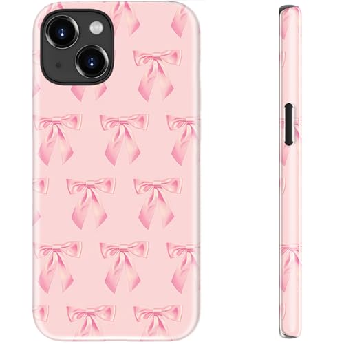 STARVIP Schutzhülle für iPhone 13 Mini, kompatibel mit kabellosem Laden, zweilagiger, stoßfester Schutz mit stilvollem Wildblumen-Design, schicke Schutzhülle für Damen, niedliche rosa Schleife STARVIP Schutzhülle für iPhone 13 Mini, kompatibel mit kabellosem Laden, zweilagiger, stoßfester Schutz mit stilvollem Wildblumen-Design, schicke Schutzhülle für Damen, niedliche rosa Schleife von STARVIP