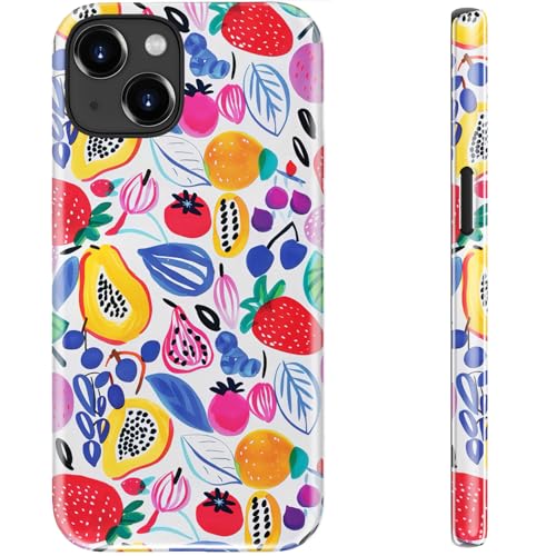 STARVIP Schutzhülle für iPhone 13 Mini, kompatibel mit kabellosem Laden, zweilagiger, stoßfester Schutz mit stylischem Wildblumen-Design, schicke Schutzhülle für Damen, verspielte Fruchtkritzeleien STARVIP Schutzhülle für iPhone 13 Mini, kompatibel mit kabellosem Laden, zweilagiger, stoßfester Schutz mit stylischem Wildblumen-Design, schicke Schutzhülle für Damen, verspielte Fruchtkritzeleien von STARVIP