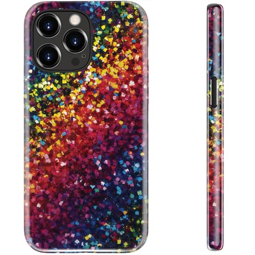 STARVIP Schutzhülle für iPhone 13 Pro, kabelloses Aufladen, zweilagiger, stoßfester Schutz mit stilvollem Wildblumen-Design, weiches Silikon und Hartschale, niedlicher schicker Handyschutz für Damen von STARVIP