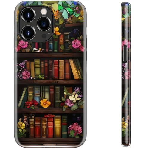 STARVIP Schutzhülle für iPhone 13 Pro Max, kompatibel mit kabellosem Laden, zweilagiger, stoßfester Schutz mit stilvollem Design, weiches Silikon + Hartschale, Handyhülle für Damen, Bücherregal Blumen STARVIP Schutzhülle für iPhone 13 Pro Max, kompatibel mit kabellosem Laden, zweilagiger, stoßfester Schutz mit stilvollem Design, weiches Silikon + Hartschale, Handyhülle für Damen, Bücherregal Blumen von STARVIP