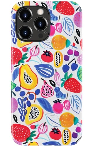 STARVIP Schutzhülle für iPhone 13 Pro Max, kompatibel mit kabellosem Laden, zweilagiger, stoßfester Schutz mit stylischem Wildblumen-Design, schicke Schutzhülle für Damen, verspielte Fruchtkritzeleien STARVIP Schutzhülle für iPhone 13 Pro Max, kompatibel mit kabellosem Laden, zweilagiger, stoßfester Schutz mit stylischem Wildblumen-Design, schicke Schutzhülle für Damen, verspielte Fruchtkritzeleien von STARVIP