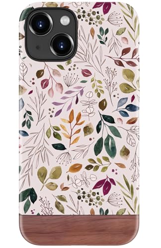STARVIP Schutzhülle für iPhone 14 Plus, kompatibel mit kabellosem Laden, zweilagiger, stoßfester Schutz mit stilvollem Wildblumen-Design, schicke Schutzhülle für Damen, lebendiges Blattwerk STARVIP Schutzhülle für iPhone 14 Plus, kompatibel mit kabellosem Laden, zweilagiger, stoßfester Schutz mit stilvollem Wildblumen-Design, schicke Schutzhülle für Damen, lebendiges Blattwerk von STARVIP