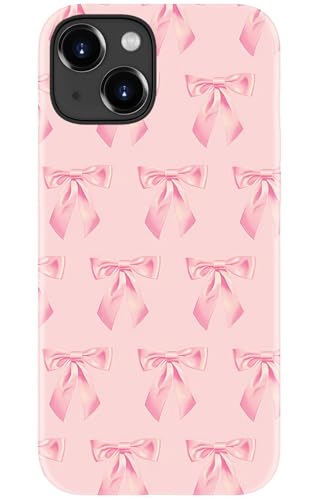 STARVIP Schutzhülle für iPhone 14 Plus, kompatibel mit kabellosem Laden, zweilagiger, stoßfester Schutz mit stilvollem Wildblumen-Design, schicke Schutzhülle für Damen, niedliche rosa Schleife STARVIP Schutzhülle für iPhone 14 Plus, kompatibel mit kabellosem Laden, zweilagiger, stoßfester Schutz mit stilvollem Wildblumen-Design, schicke Schutzhülle für Damen, niedliche rosa Schleife von STARVIP