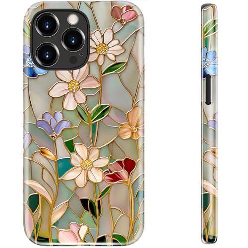 STARVIP Schutzhülle für iPhone 14 Pro, kompatibel mit kabellosem Laden, zweilagiger, stoßfester Schutz mit stilvollem Design, weiches Silikon + Hartschale, Handyhülle für Damen, künstlerische Blumen STARVIP Schutzhülle für iPhone 14 Pro, kompatibel mit kabellosem Laden, zweilagiger, stoßfester Schutz mit stilvollem Design, weiches Silikon + Hartschale, Handyhülle für Damen, künstlerische Blumen von STARVIP
