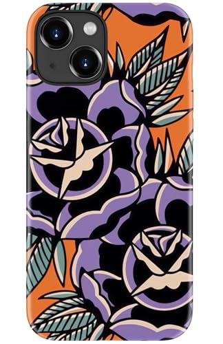 STARVIP Schutzhülle für iPhone 15 Plus, kabelloses Laden, zweilagiger, stoßfester Schutz mit schickem Wildblumen-Design, weiches Silikon + Hartschale, süße Handyhülle für Frauen, abstrakte lila Blüten STARVIP Schutzhülle für iPhone 15 Plus, kabelloses Laden, zweilagiger, stoßfester Schutz mit schickem Wildblumen-Design, weiches Silikon + Hartschale, süße Handyhülle für Frauen, abstrakte lila Blüten von STARVIP