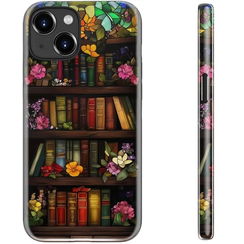 STARVIP Schutzhülle für iPhone 15 Plus, kompatibel mit kabellosem Laden, zweilagiger, stoßfester Schutz mit stilvollem Design, weiches Silikon + Hartschale, Handyhülle für Damen, Bücherregal-Blumen STARVIP Schutzhülle für iPhone 15 Plus, kompatibel mit kabellosem Laden, zweilagiger, stoßfester Schutz mit stilvollem Design, weiches Silikon + Hartschale, Handyhülle für Damen, Bücherregal-Blumen von STARVIP