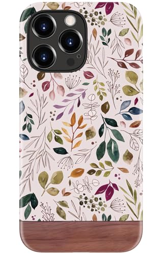 STARVIP Schutzhülle für iPhone 15 Pro Max, kompatibel mit kabellosem Laden, zweilagiger, stoßfester Schutz mit stilvollem Wildblumen-Design, schicke Schutzhülle für Damen, lebendiges Blattwerk STARVIP Schutzhülle für iPhone 15 Pro Max, kompatibel mit kabellosem Laden, zweilagiger, stoßfester Schutz mit stilvollem Wildblumen-Design, schicke Schutzhülle für Damen, lebendiges Blattwerk von STARVIP