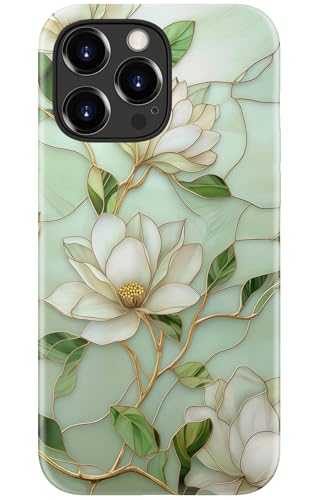 STARVIP Schutzhülle für iPhone 15 Pro Max, kompatibel mit kabellosem Laden, zweilagiger Schutz mit stilvollem Design, weiches Silikon + Hartschale, Handyhülle für Damen, Magnolien-Blumen STARVIP Schutzhülle für iPhone 15 Pro Max, kompatibel mit kabellosem Laden, zweilagiger Schutz mit stilvollem Design, weiches Silikon + Hartschale, Handyhülle für Damen, Magnolien-Blumen von STARVIP