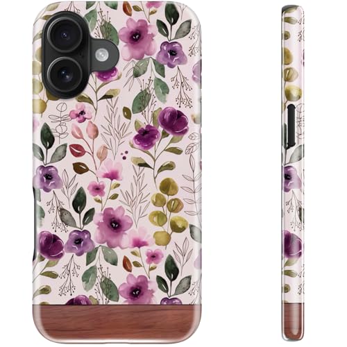 STARVIP Schutzhülle für iPhone 16, kompatibel mit kabellosem Laden, zweilagiger, stoßfester Schutz mit stilvollem Wildblumen-Design, schicke Schutzhülle für Damen, Blumen-Tapete STARVIP Schutzhülle für iPhone 16, kompatibel mit kabellosem Laden, zweilagiger, stoßfester Schutz mit stilvollem Wildblumen-Design, schicke Schutzhülle für Damen, Blumen-Tapete von STARVIP